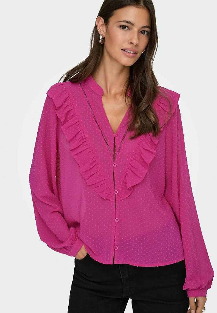 Jdyalba Shirt-Fuchsia/Red