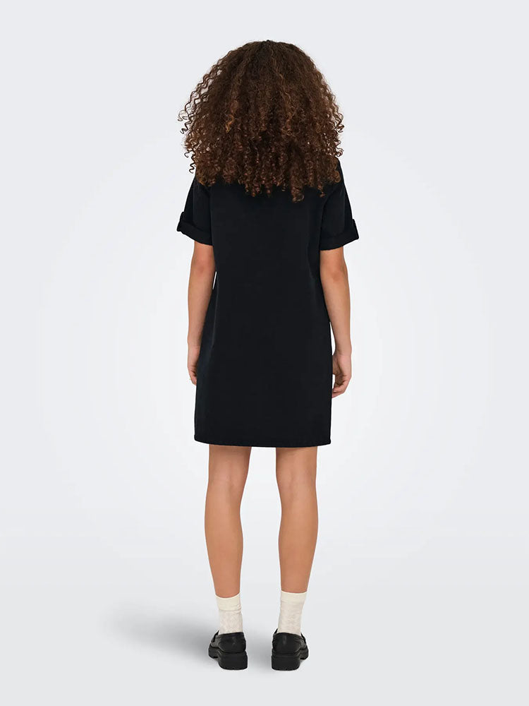 Onllisa Denim Dress-Washed Black Denim