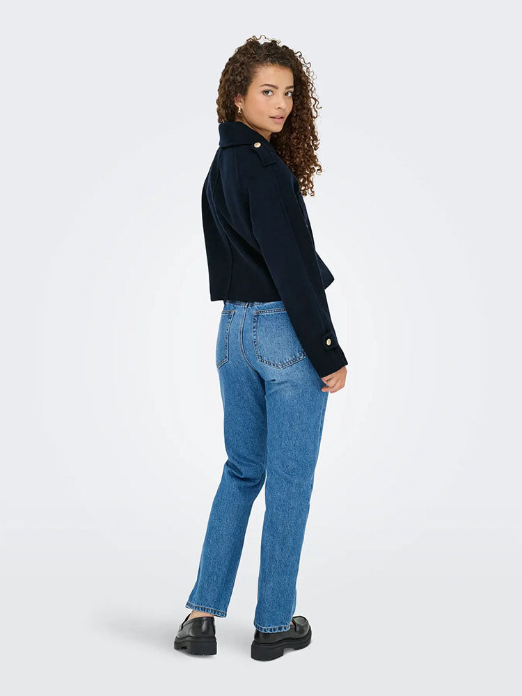Onltrillion Boxy Jacket-Navy