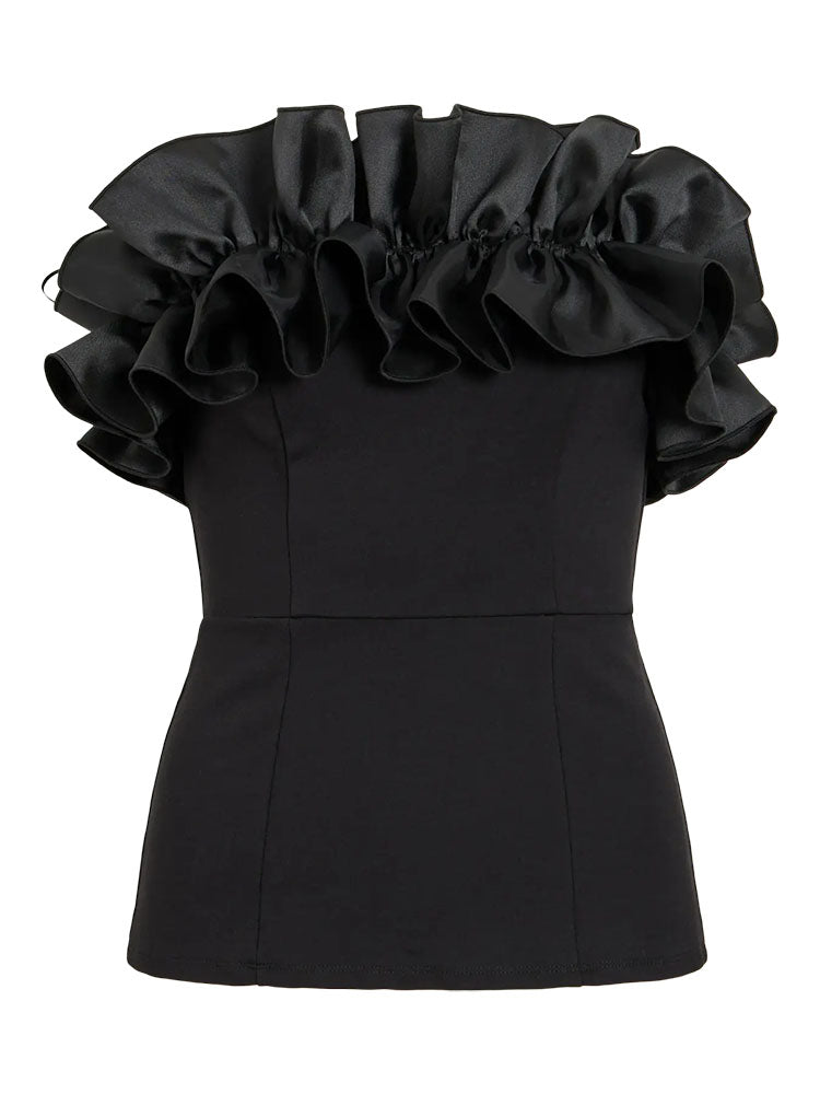 Vilisse Strapless Top- Black