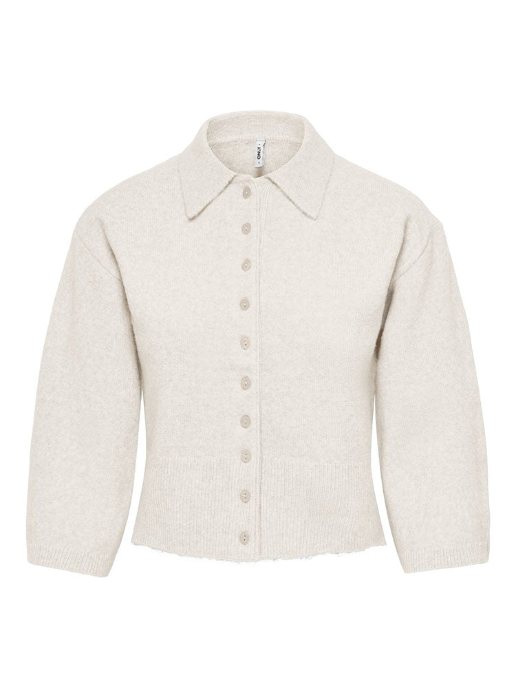 Onlmacey Polo Cardigan-Cream
