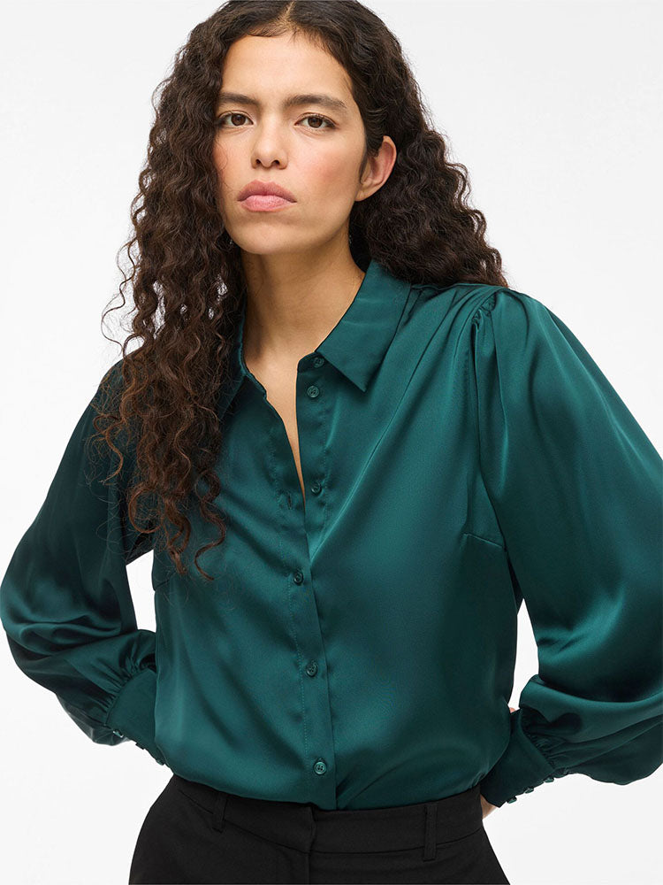 Vienna Ravenna Long Sleeve Balloon Shirt