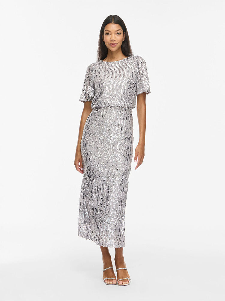 Viamayi Sequin Midi Dress