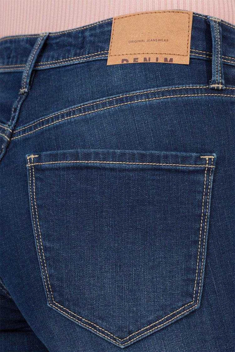Jeans LAUREN_194-Dark Blue Denim Skinny Jeans