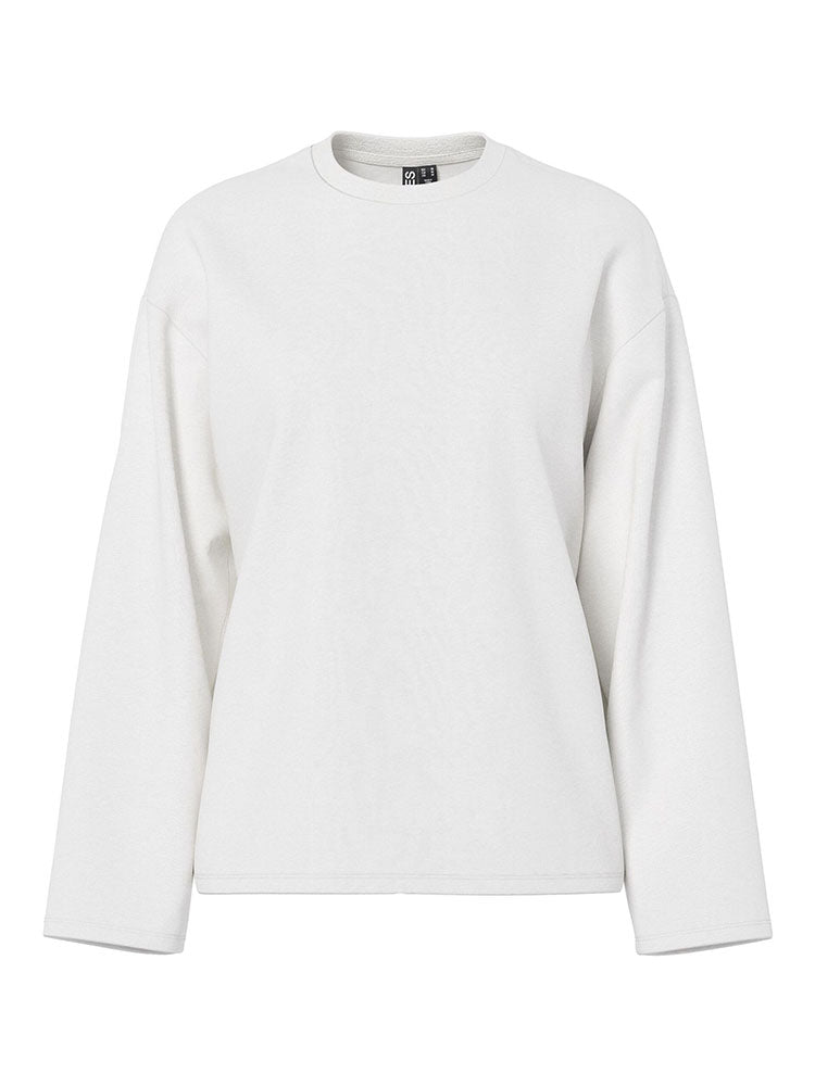 Pcsadie Long Sleeved Top-White