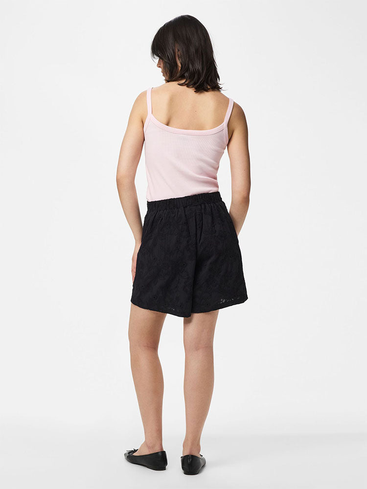 Pcginger High Waist Shorts-Black