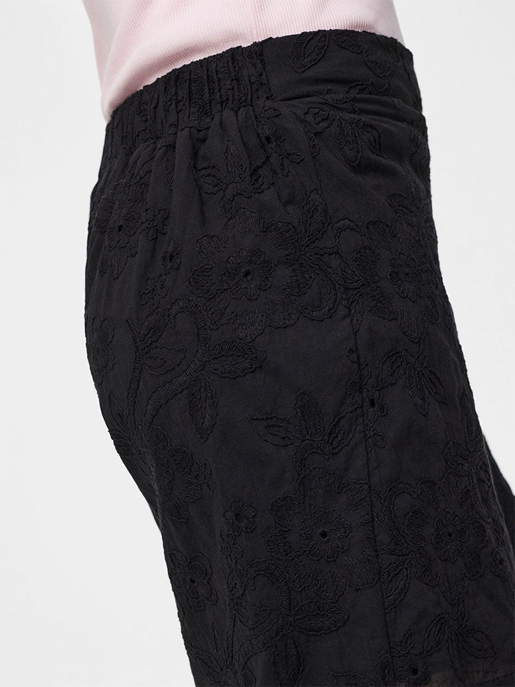 Pcginger High Waist Shorts-Black