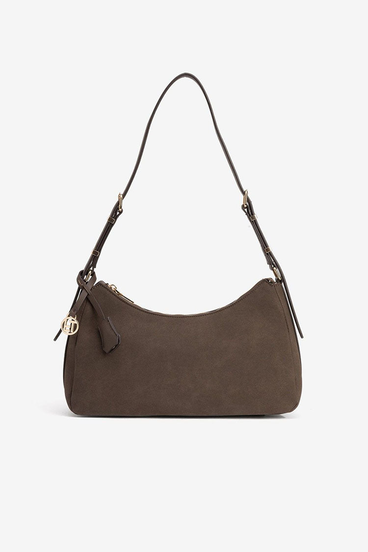 Micaela Bag-Chocolalte Brown Faux Suede