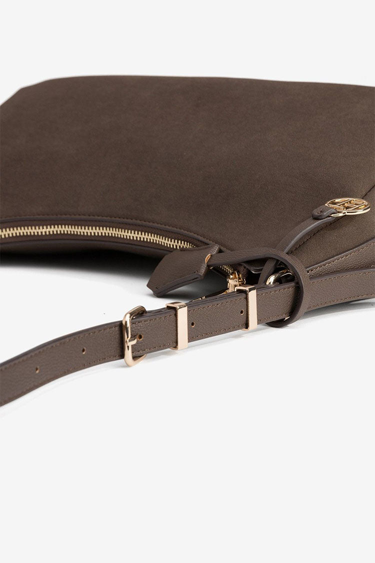 Micaela Bag-Chocolalte Brown Faux Suede