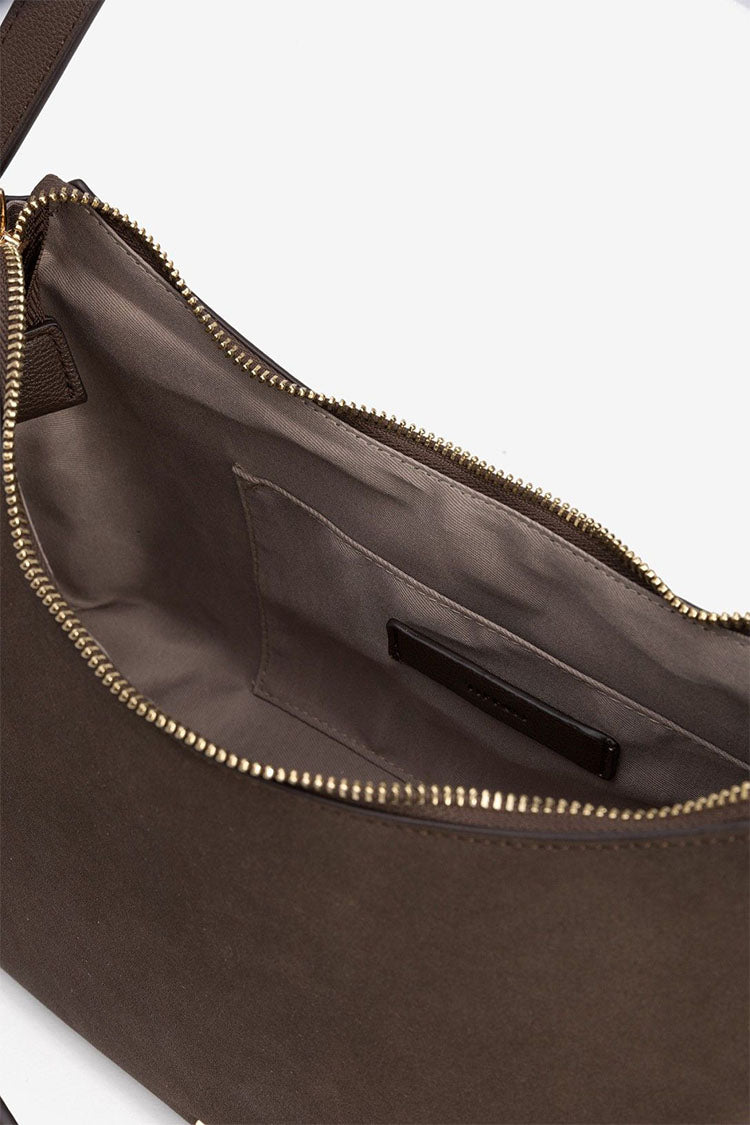 Micaela Bag-Chocolalte Brown Faux Suede