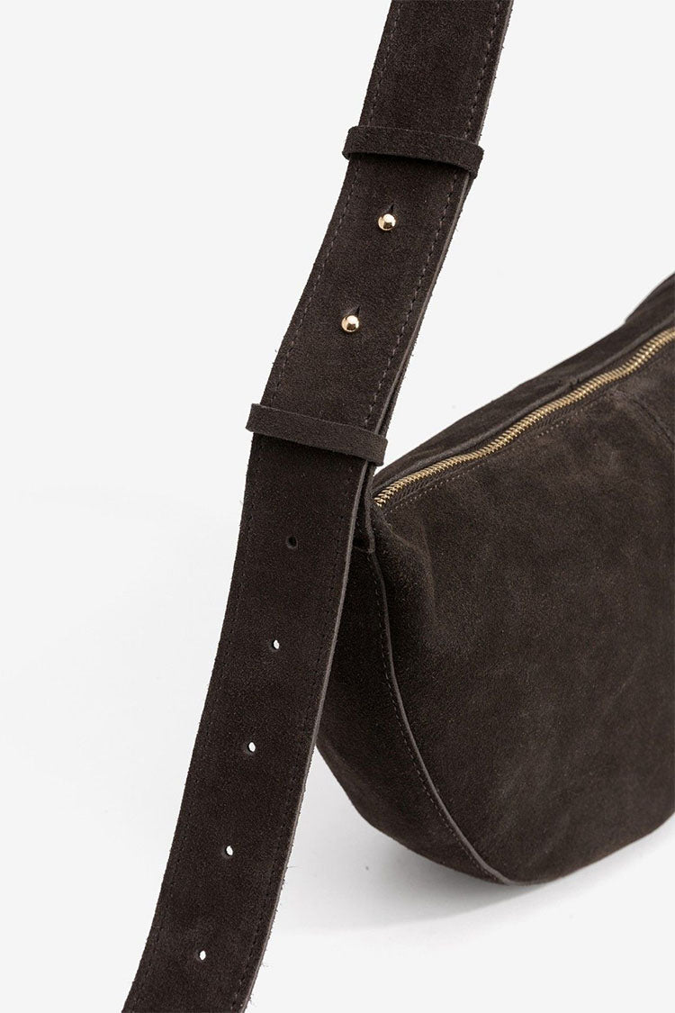 Antonia Faux Suede Bag-Chocolate