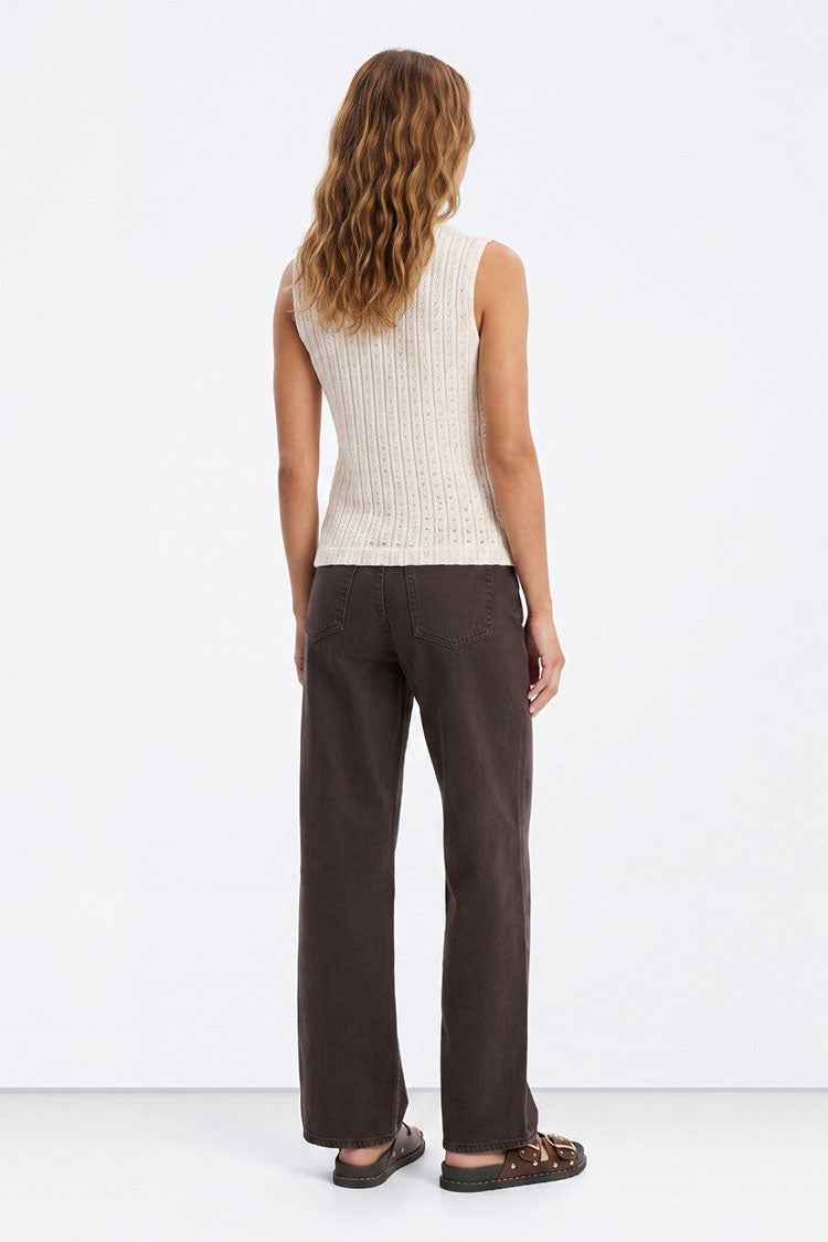 Celine_18 Wide Leg Jeans-Brown