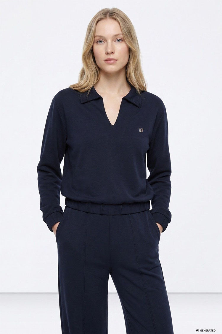 Valentina Navy Sweatshirt