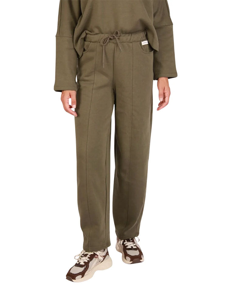 Pcartemis Mid Waist Barrel Sweat Pants-Crocodile