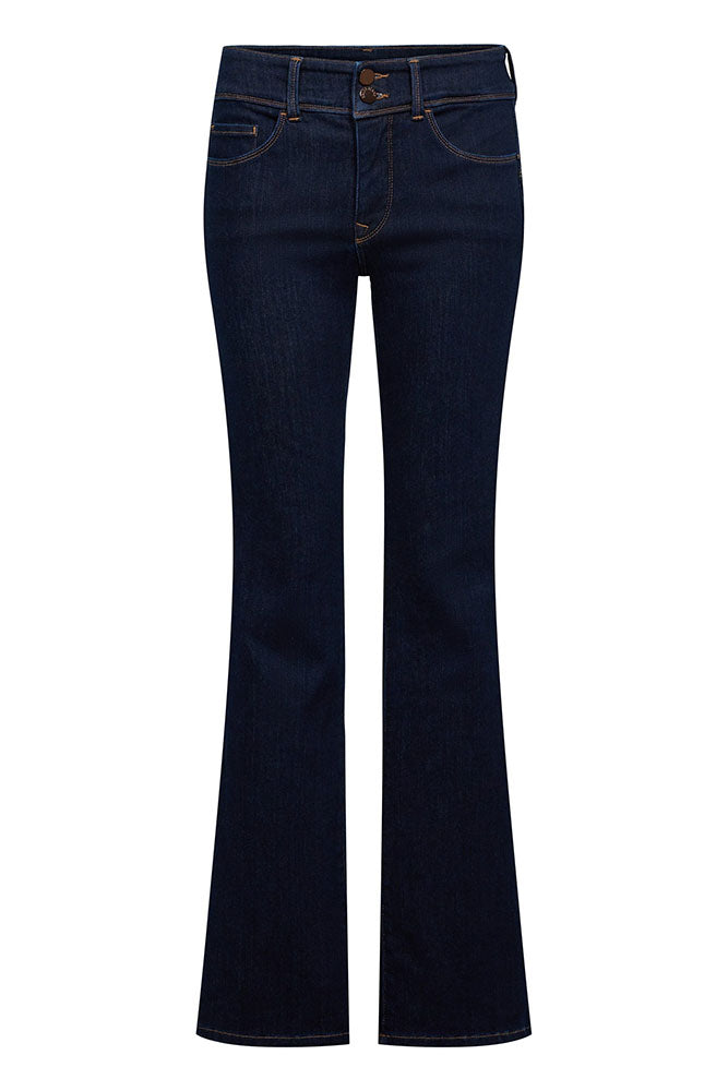 Secret Push In Bootcut Perfect Shape Jeans- Dark Blue Denim