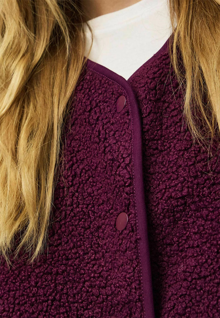 Pckatty Teddy Vest-Beetroot