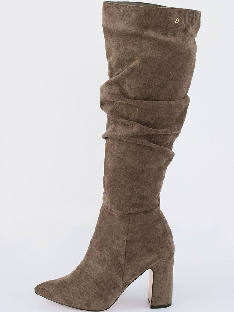 Famouse Friends Knee High Boots-Espresso