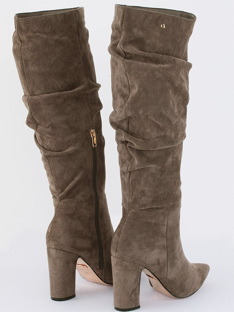 Famouse Friends Knee High Boots-Espresso