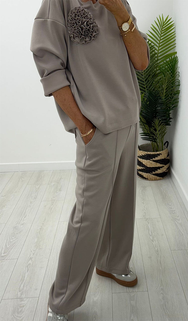 Bella Grey Two Piece Set