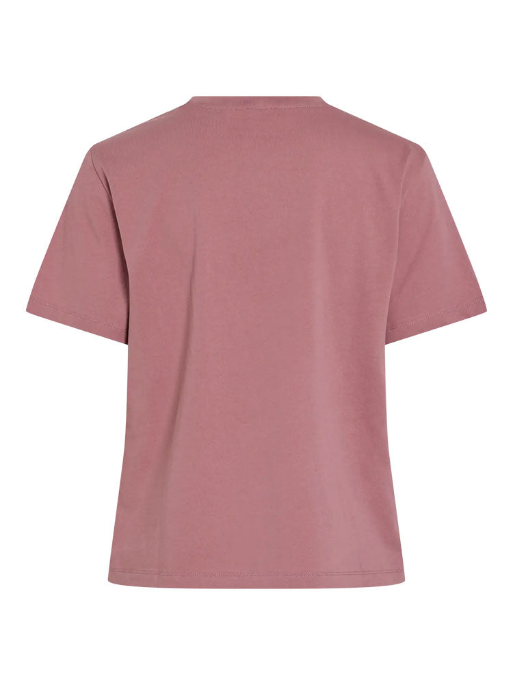 Visybil Bow T-Shirt-Rose with White Bow