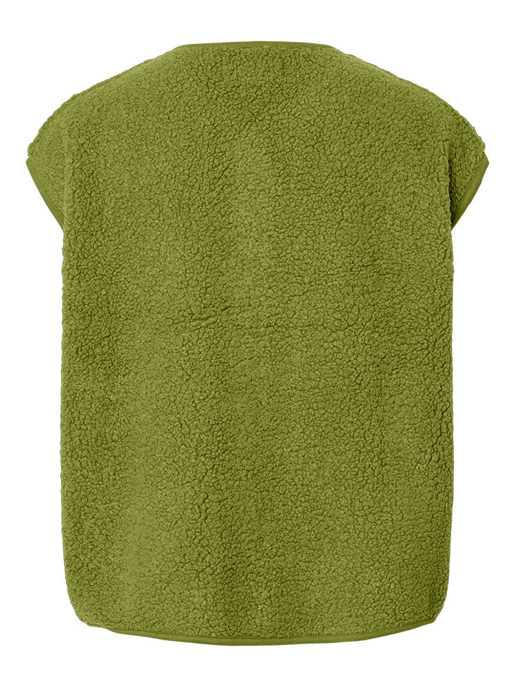 Pckatty Teddy Vest-Green