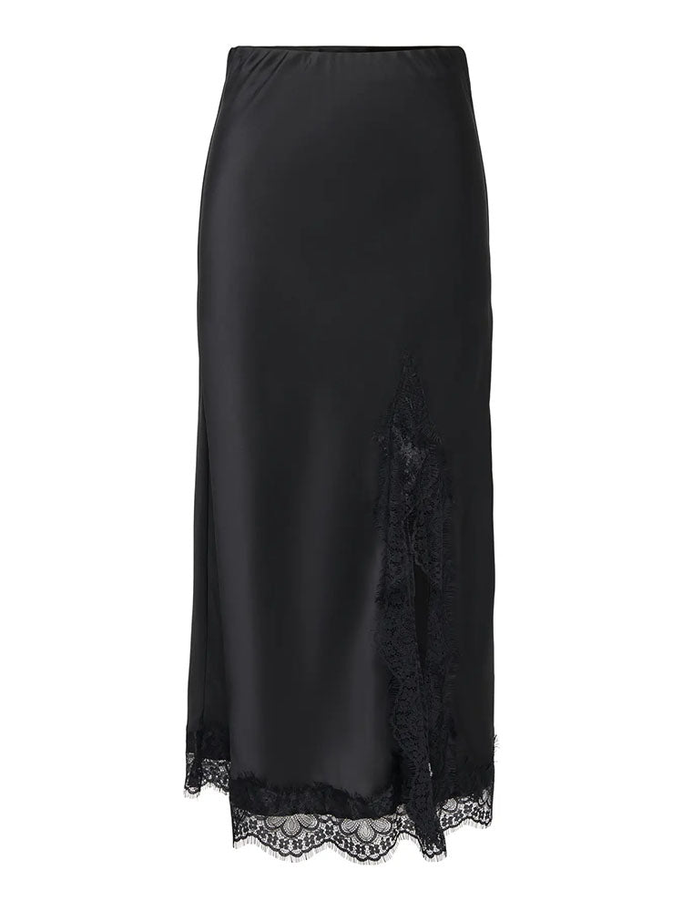 Onlmenus Long Lace Skirt-Black