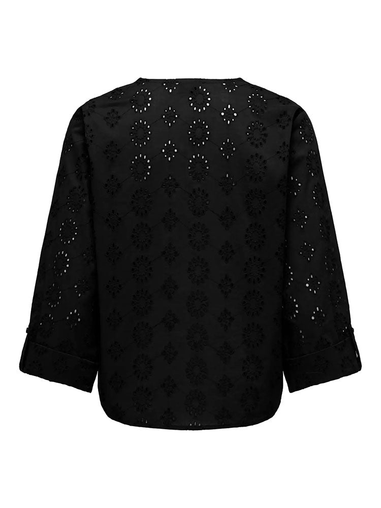 Jdytallie Broderie Anglaise Shirt-Black