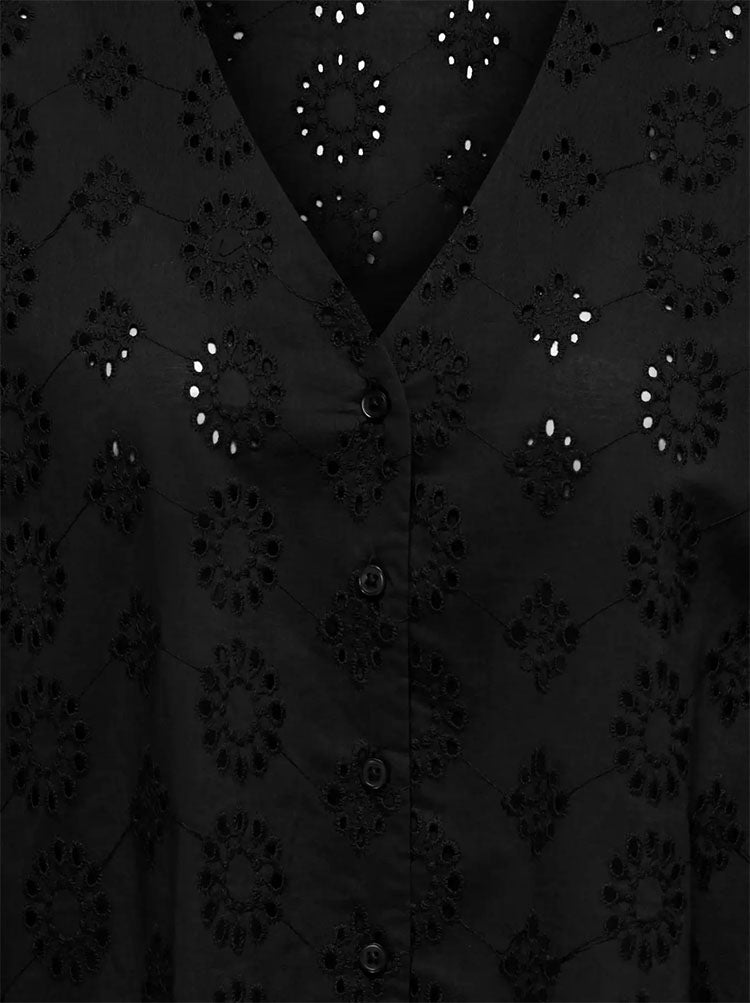 Jdytallie Broderie Anglaise Shirt-Black