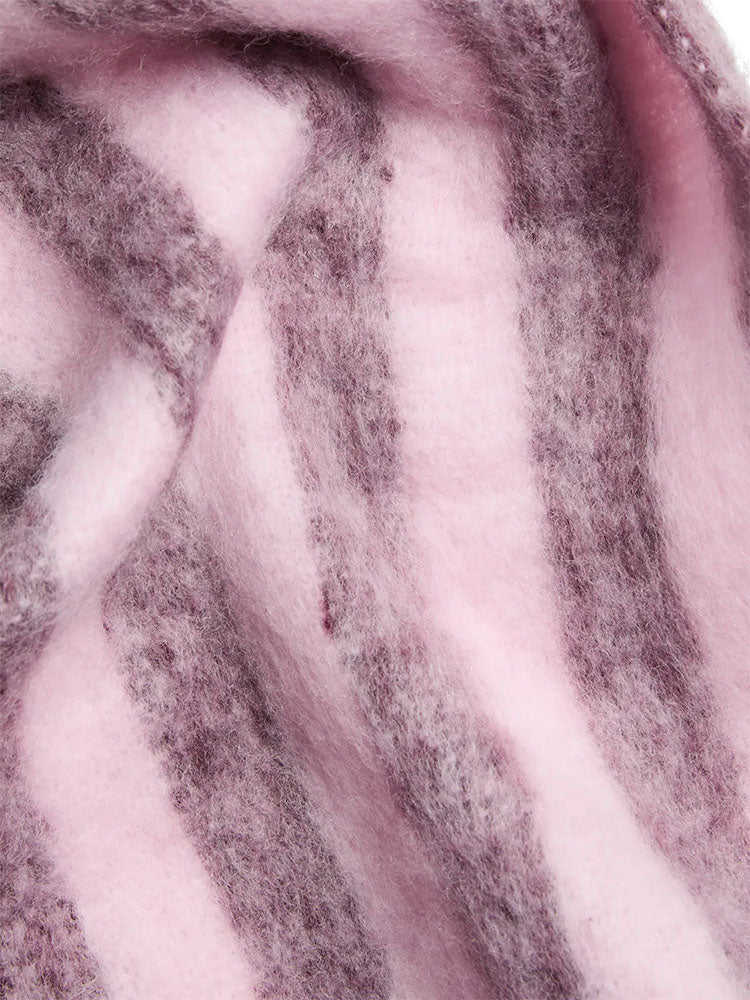 Pcbea Scarf-Pink/Wine Stripe