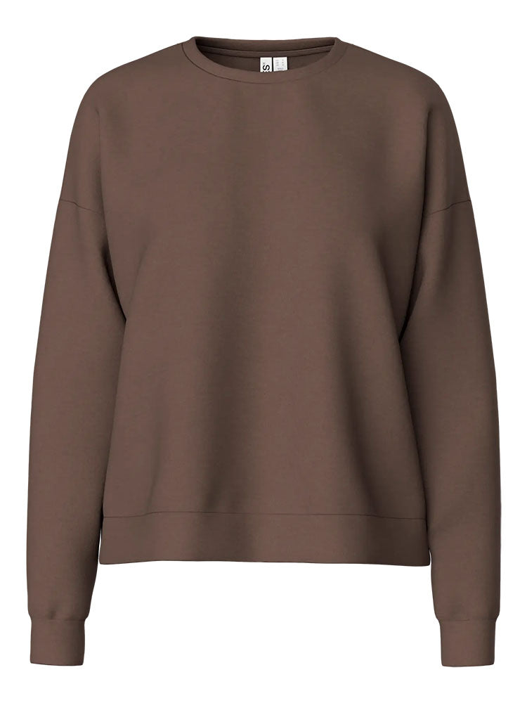 Pcmichelle Scuba Sweater-Hot Fudge