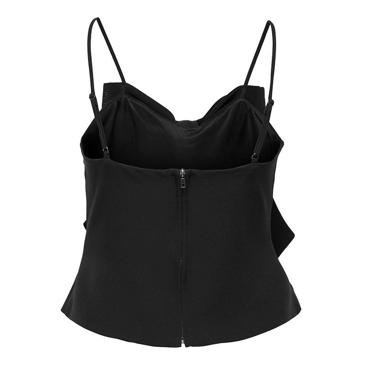 Onlginie Rhinestone Bow Strap Top