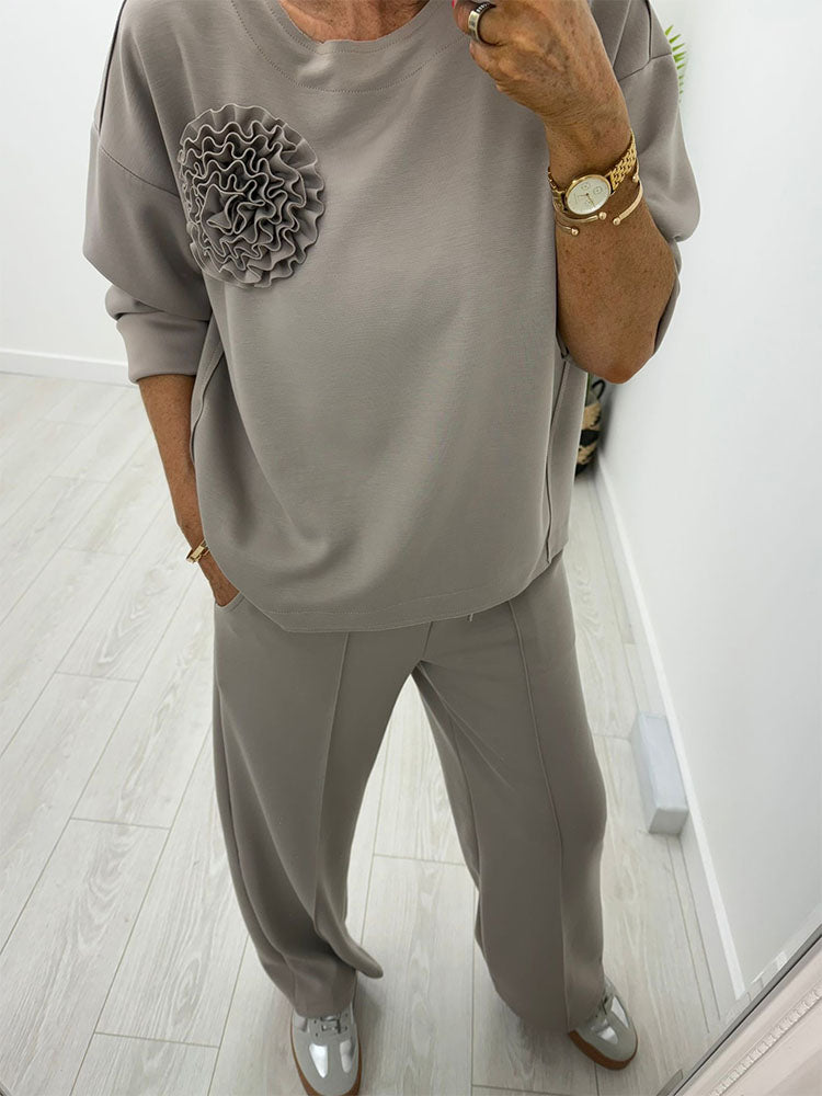 Bella Grey Two Piece Set