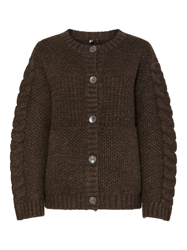 Pcjacinthe Knit Cardigan-Brown