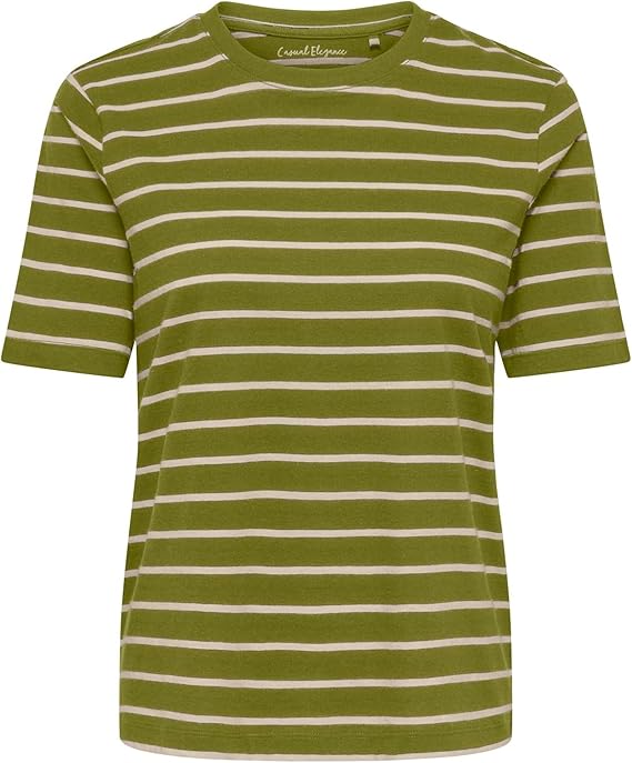 Onlhappy T-Shirt-Green/Sandshell Stripe
