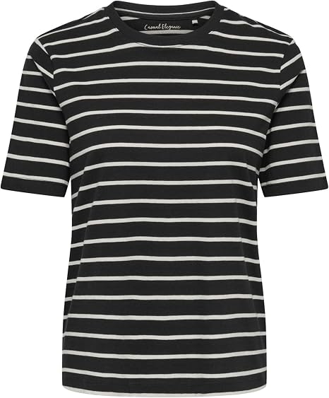 Onlhappy T-Shirt-Black/White Stripe