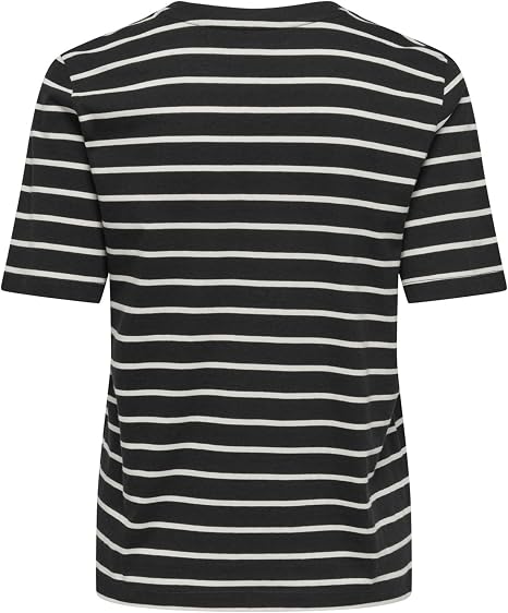 Onlhappy T-Shirt-Black/White Stripe