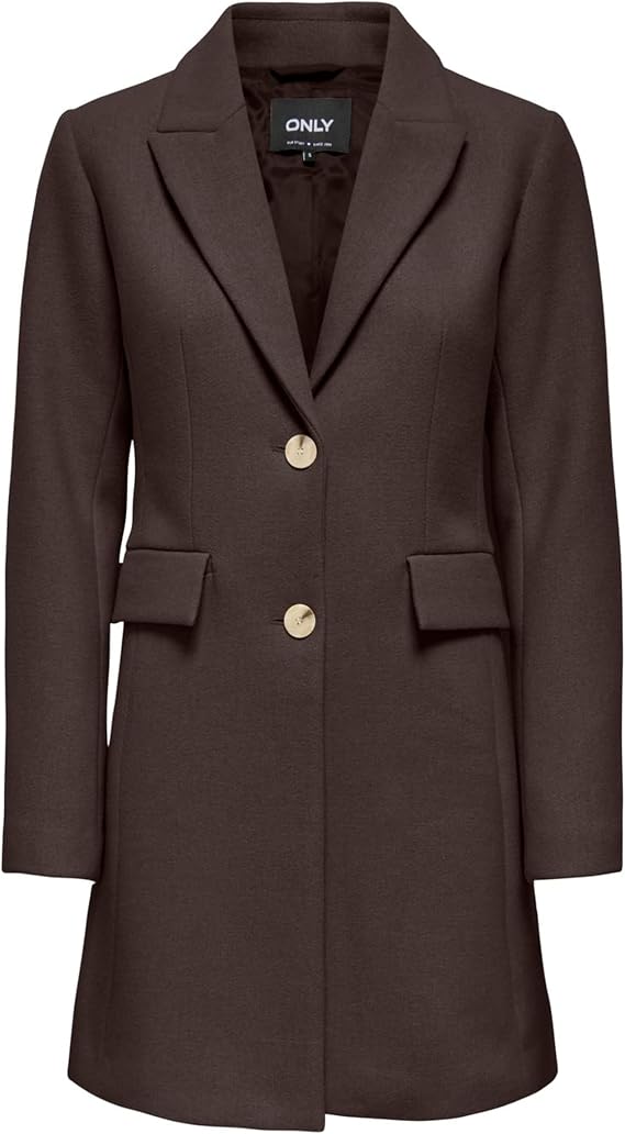 Onlmicol Fitted Coat-Brown