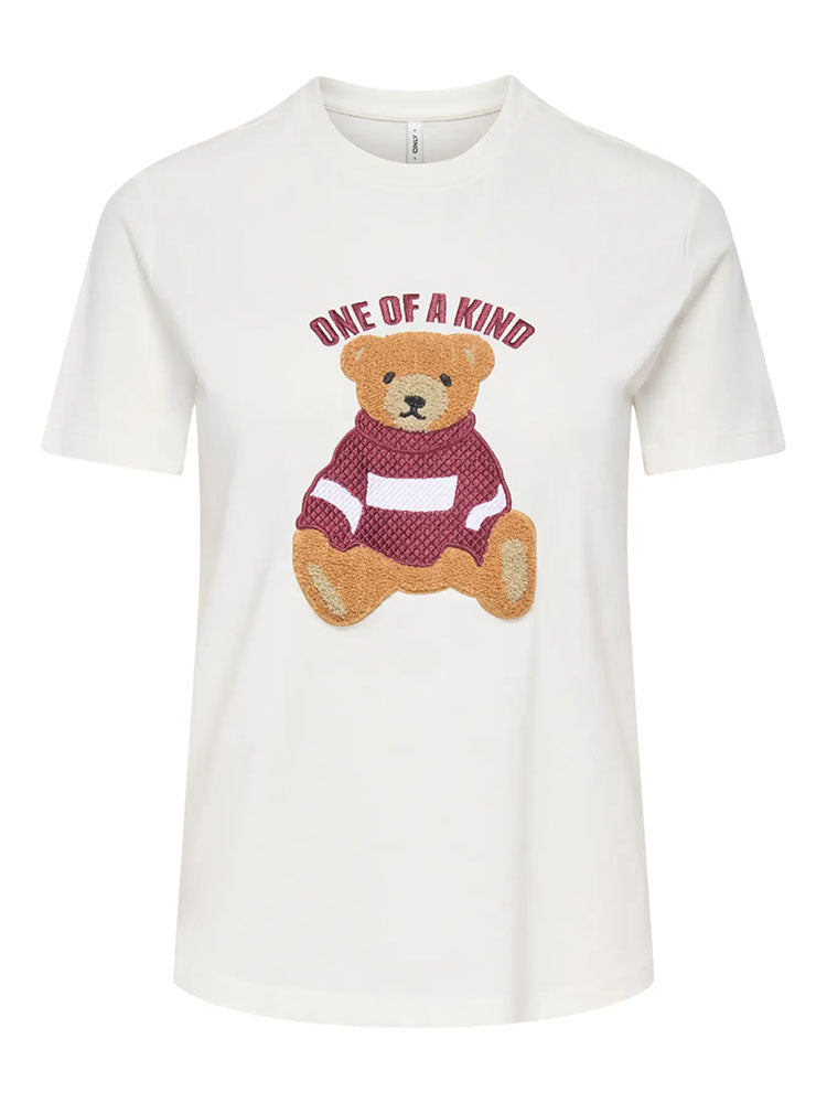 Onlteresa Teddy T-Shirt-White