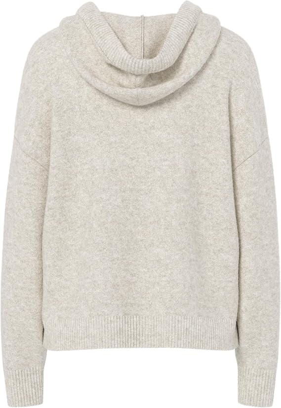 Pcmalou Knit Hoodie-Cream