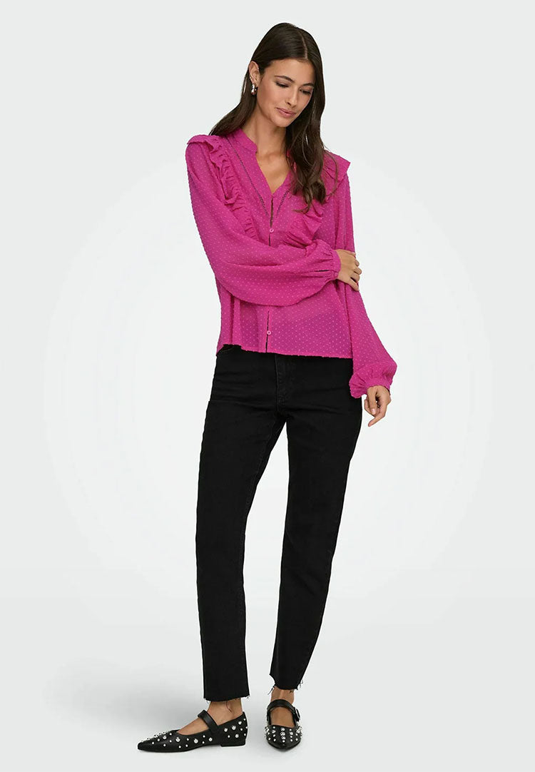 Jdyalba Shirt-Fuchsia/Red