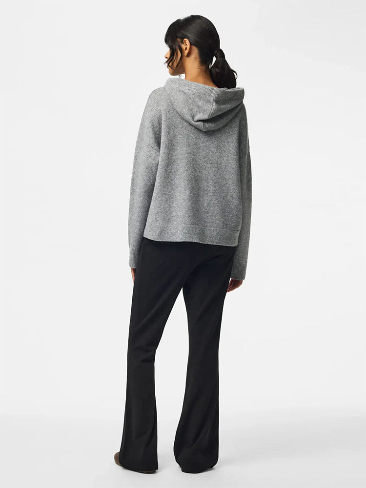 Pcmalou Knit Hoodie-Grey