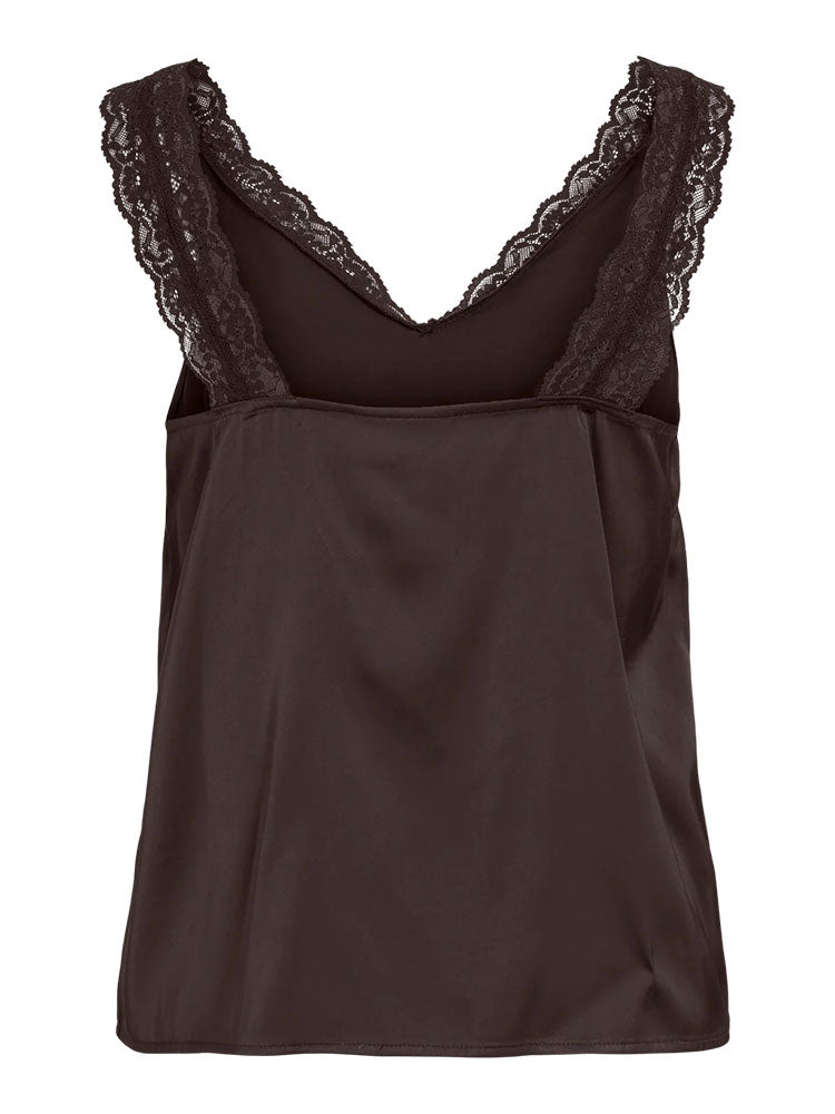 Vibya Lace Strap Cami-Coffee Bean