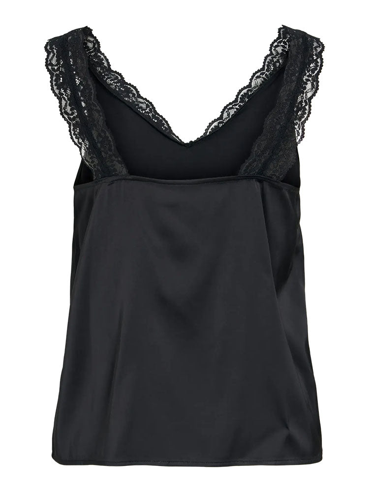 Vibya Lace Strap Cami-Black Beauty