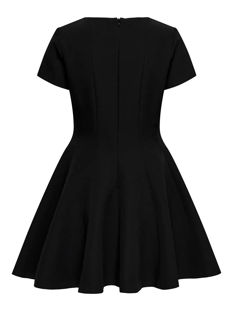Onlorleen Peplum Dress-Black