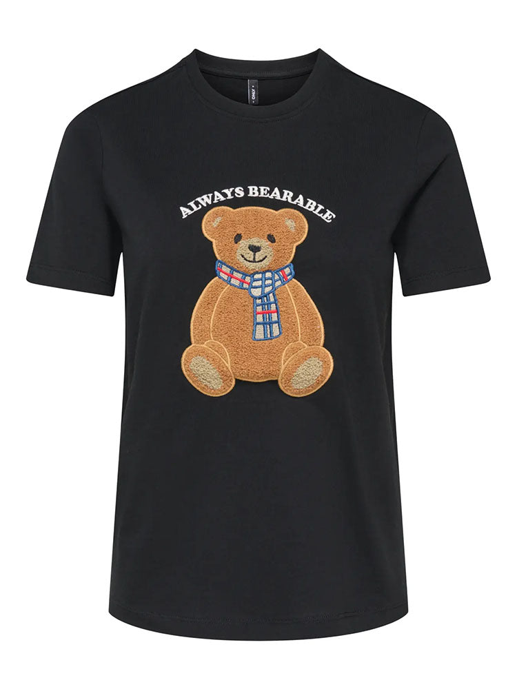 Onlteresa Teddy T-Shirt-Black