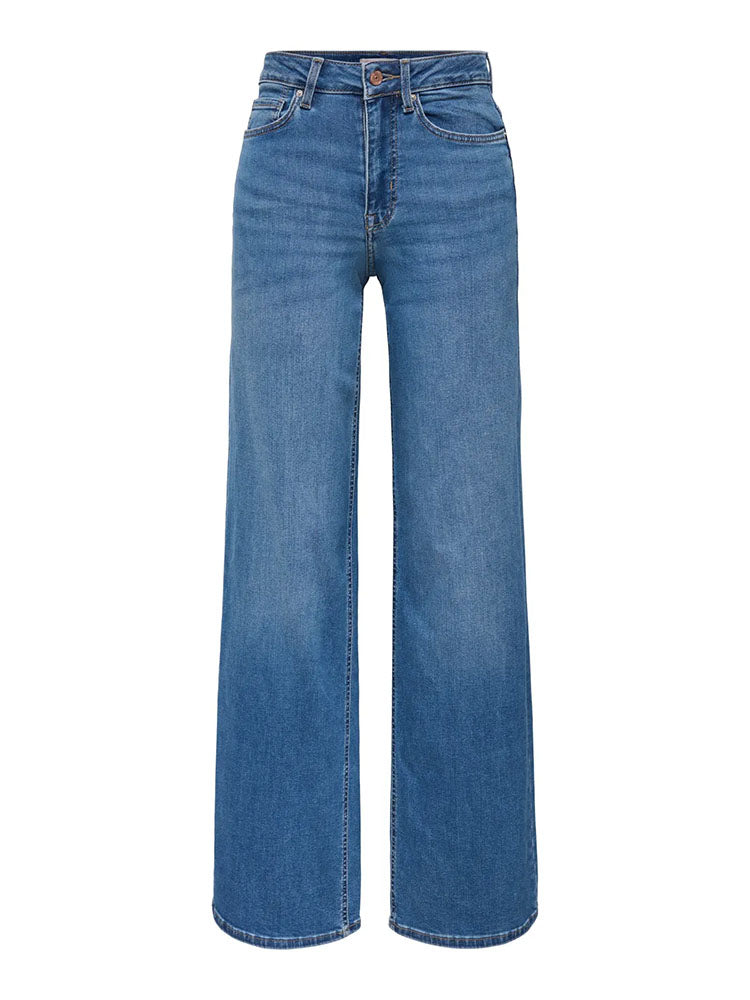 Onlmadison Blush High Waist Wide Leg Jeans-Medium Blue