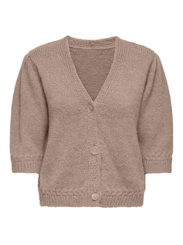 Onlstarla V-Neck Cardigan- Mocha Meringue