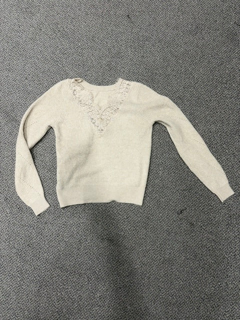 Jdymary Lace Knit Sweater-Cream