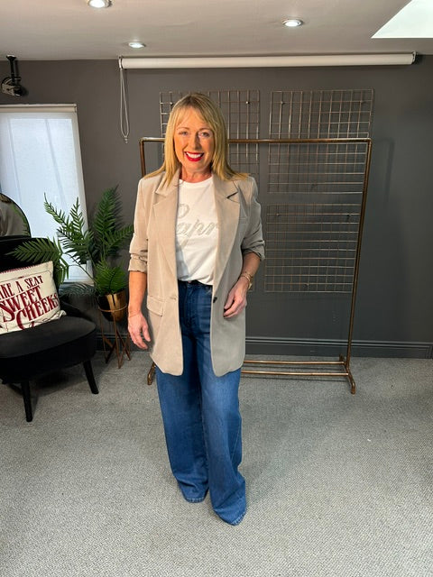 Onlhattie Oversize Blazer-Taupe