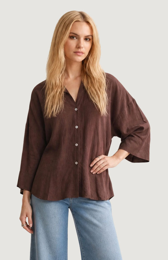 Jdylaurel Shirt-Coffee Bean